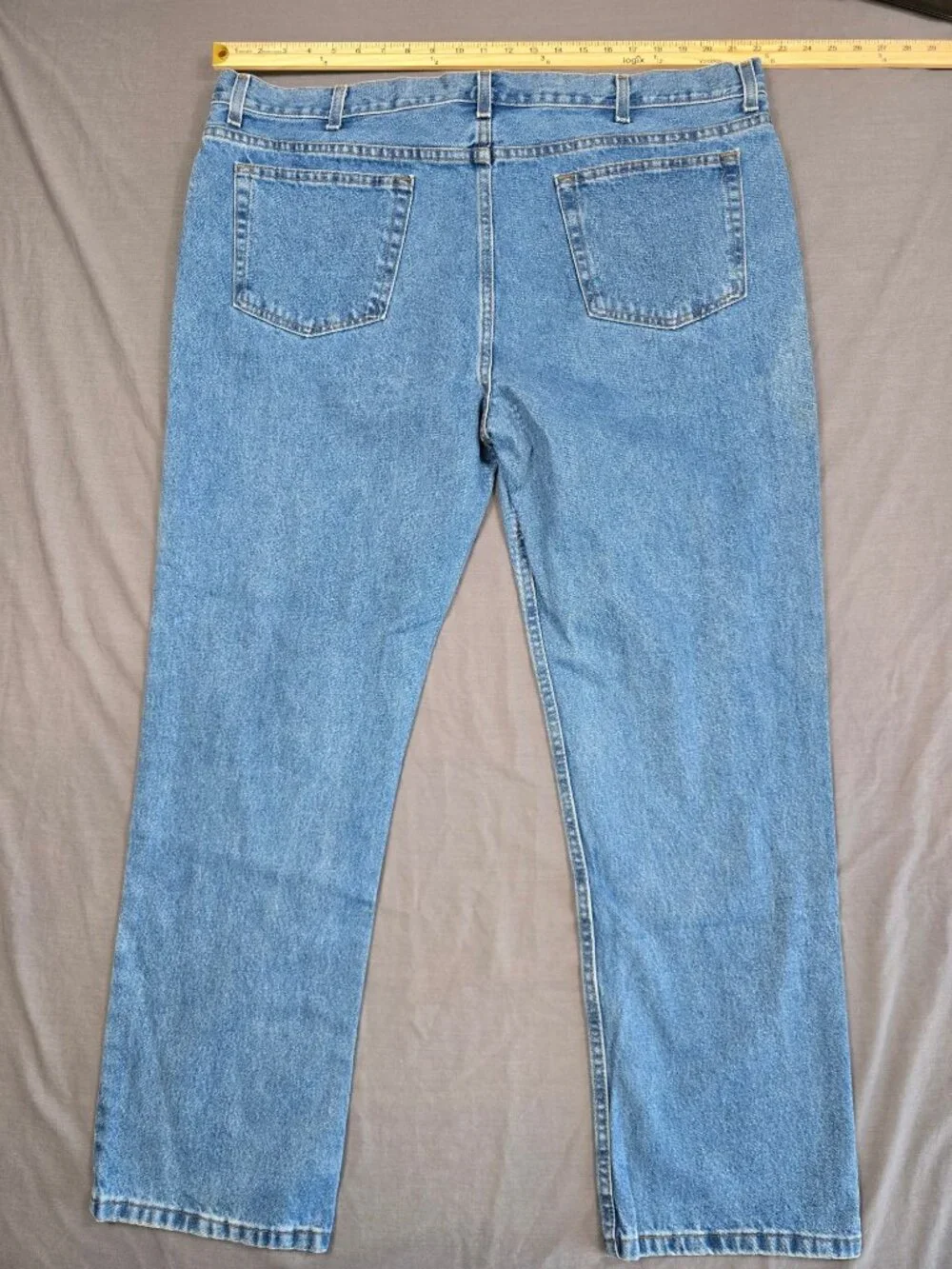 George Regular Fit Blue Denim Jeans 44X32 100% Cotton Medium Wash TWO PAIRS